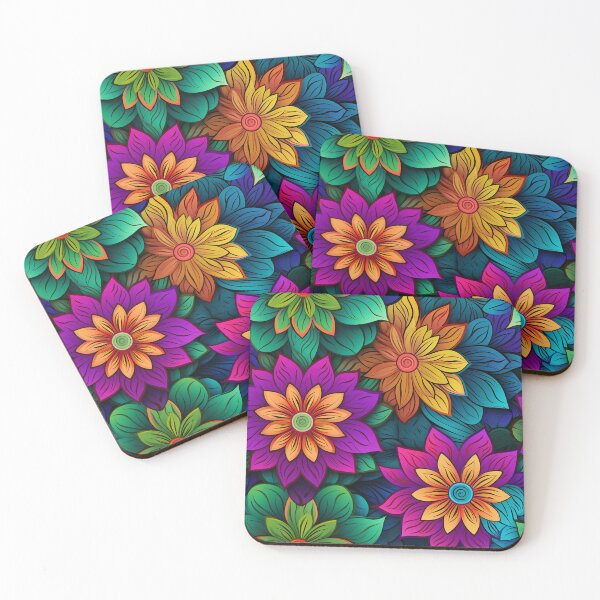 Item preview, Colorful Bold Floral Pattern designed and sold by ArcaneInk Graphics.