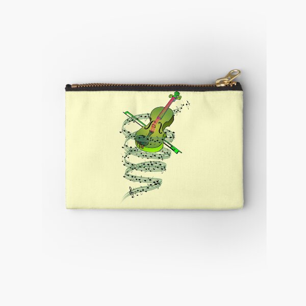 Item preview, Cartoon Violin in green serenade designed and sold by ClarkChris.