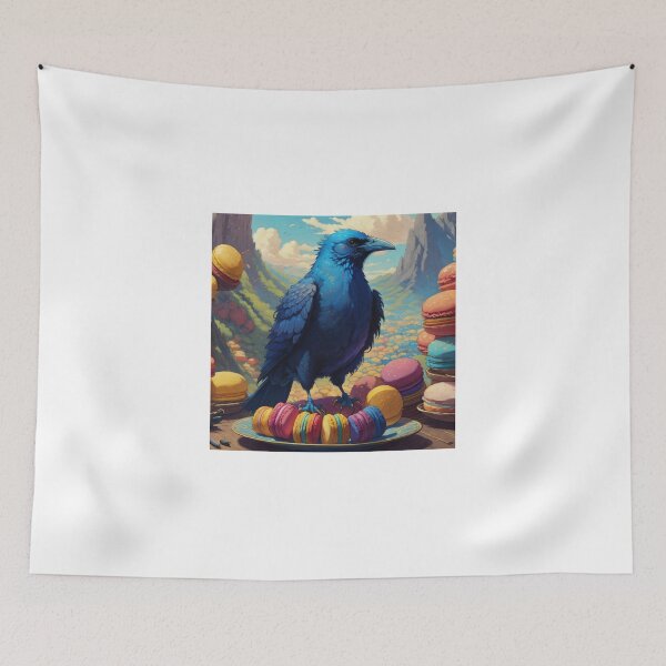 Item preview, Blue crows and macaroons designed and sold by Amitbasri.
