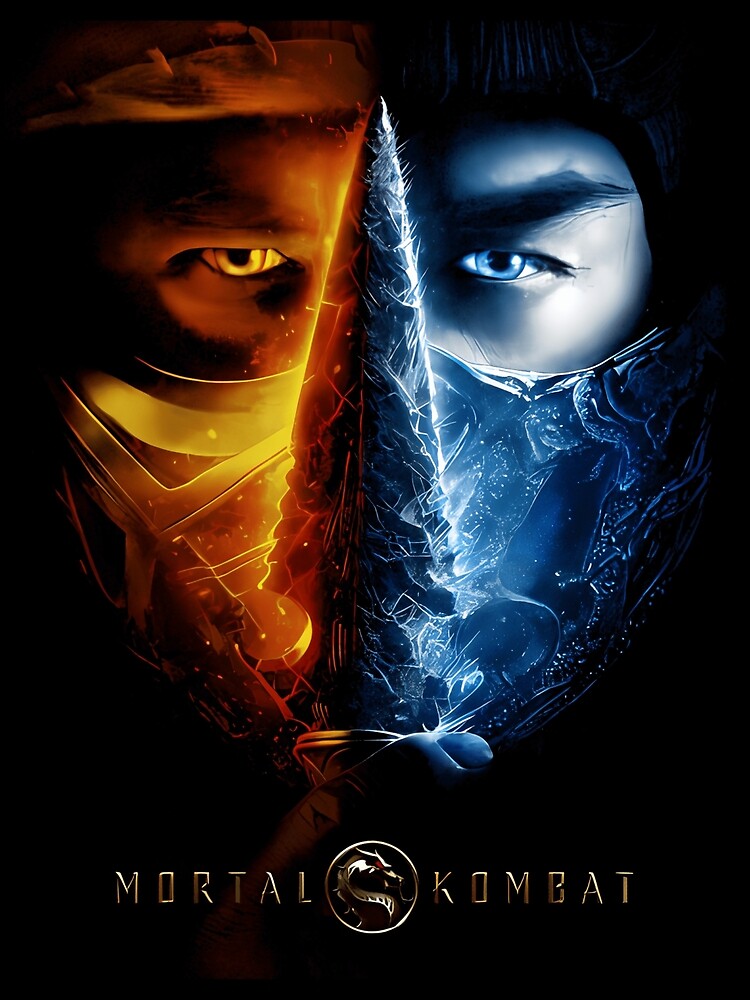 Mortal Kombat Ninjas Poster Original Art - Scorpion Sub-Zero Reptile Smoke  NEW