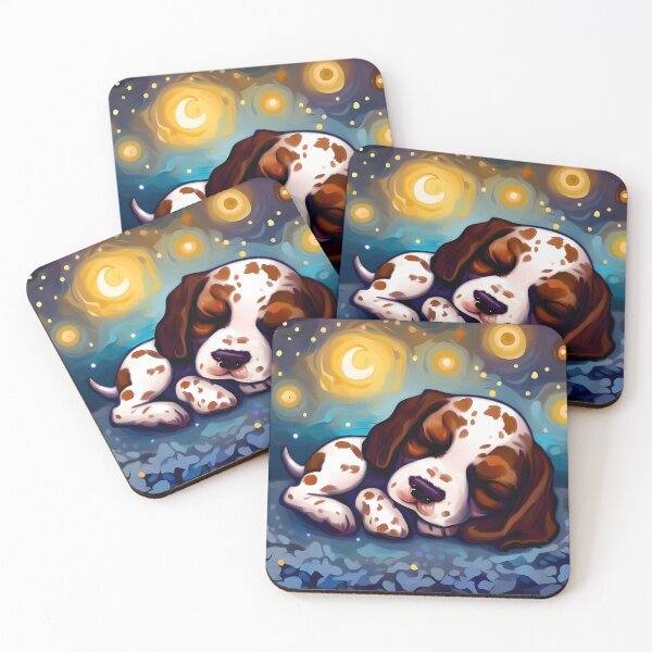 Item preview, English Pointer in The Starry Night  designed and sold by City0fDreams.