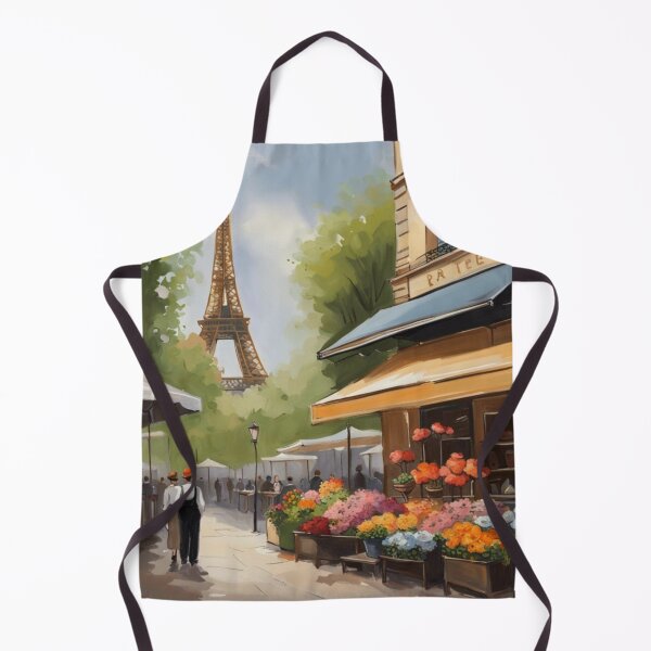 Item preview, Paris flower shop with Eiffel Tower designed and sold by JackFreestone.