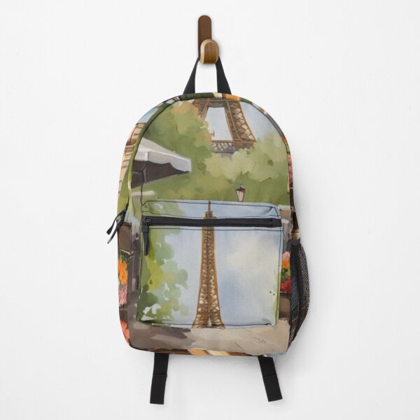 Item preview, Paris flower shop with Eiffel Tower designed and sold by JackFreestone.