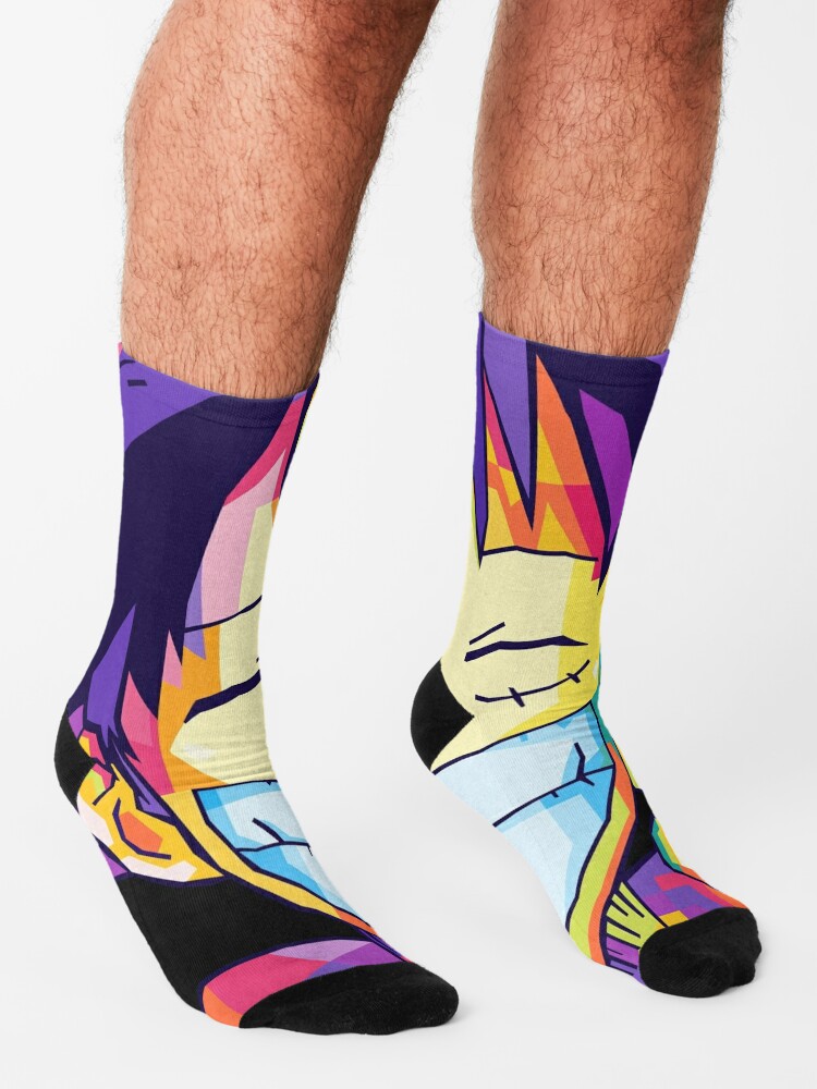 Discover Ruffy Smile Wpap Pop Art Socken