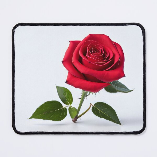 Item preview, Red rose on white background designed and sold by karlosss.