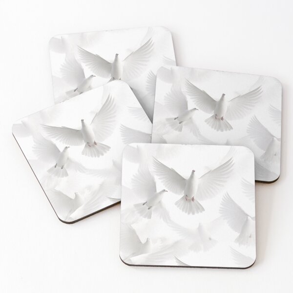 Item preview, White Doves Love Birds designed and sold by allthis.