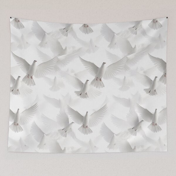 Item preview, White Doves Love Birds designed and sold by allthis.
