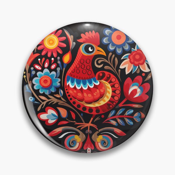Item preview, Polish heart-shaped folk art designed and sold by ImprintMage.