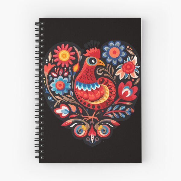 Item preview, Polish heart-shaped folk art designed and sold by ImprintMage.