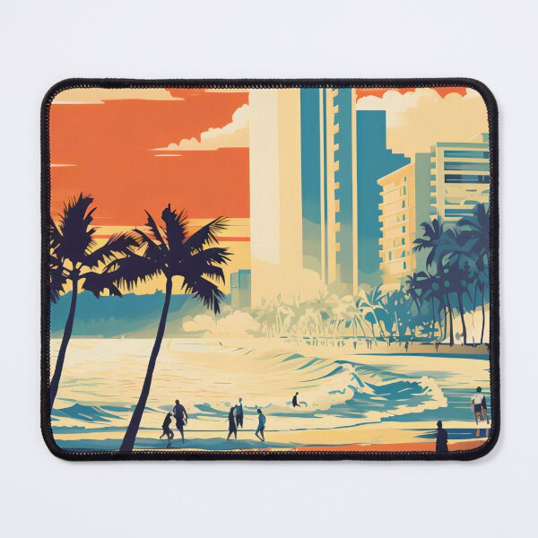 Item preview, Waikiki Beach Hawaii Surfing Lover designed and sold by EnigmaStitcher.