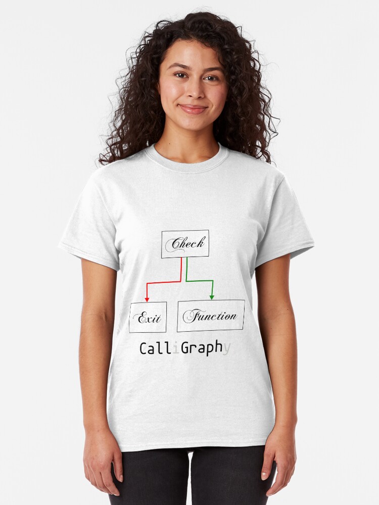 Alternate view of Call-i-graph-y Classic T-Shirt
