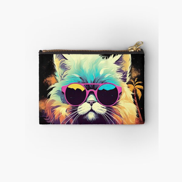 Item preview, Persian cat wearing sunglasses in Vector Style 4 designed and sold by eyestetix.