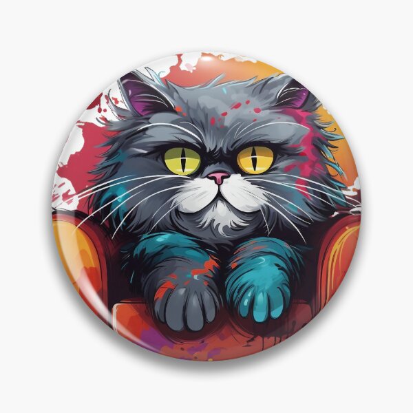 Item preview, Black cat with colorful sofa designed and sold by Sunakokookkook.