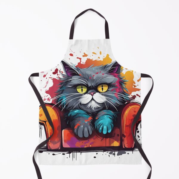 Item preview, Black cat with colorful sofa designed and sold by Sunakokookkook.