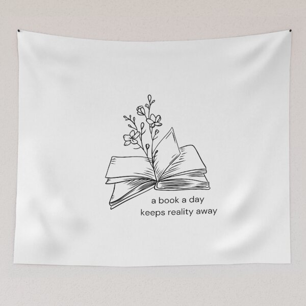 Item preview,  A Book A Day Keeps Reality Away 3 - Black and White designed and sold by IguaranDesign.