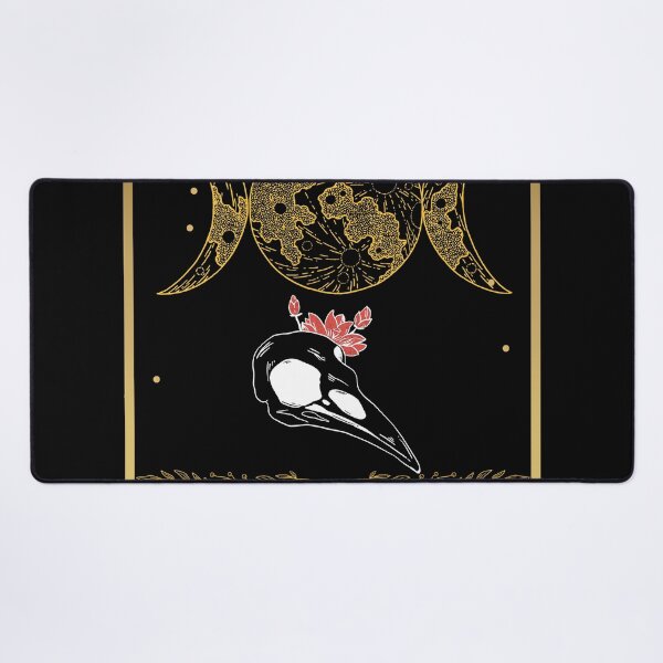 Item preview, Dark Academia Bone Skull Bird Botanical Crow designed and sold by Yellowriversss.