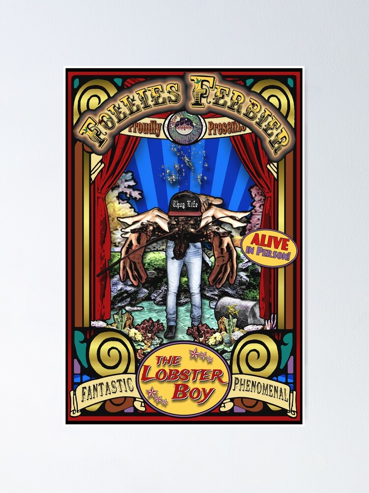 "The Lobster Boy Sideshow Poster" Poster by Redbubble