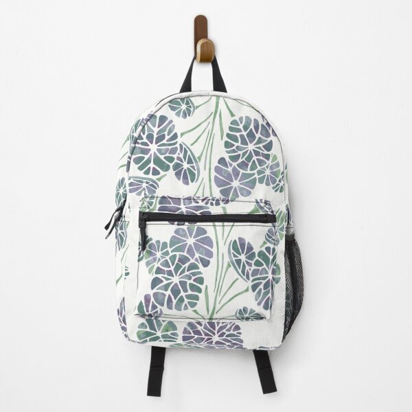 Item preview, Watercolor Stephania Erecta leaves [white-blue] designed and sold by Aia UENO design.