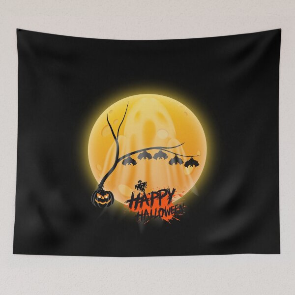 Item preview, Bats, ghost, pumpkin, moon . Funny gift for your loved ones designed and sold by Krzysztof Siwek.