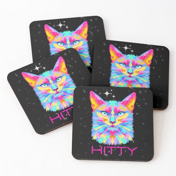 Item preview, kitty abstract art designed and sold by StarDan.