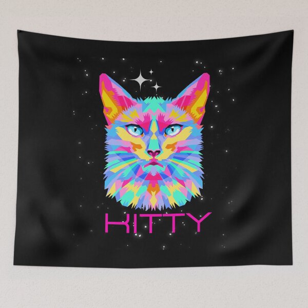 Item preview, kitty abstract art designed and sold by StarDan.