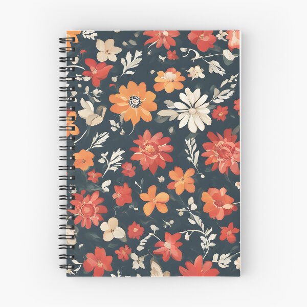 Aperçu de l'œuvre Design audacieux de fleurs rouges, oranges et blanches créée et vendue par RandomJunction.