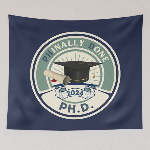 Item preview, Ph.d. graduation badge 2024 designed and sold by Lady-Frost.