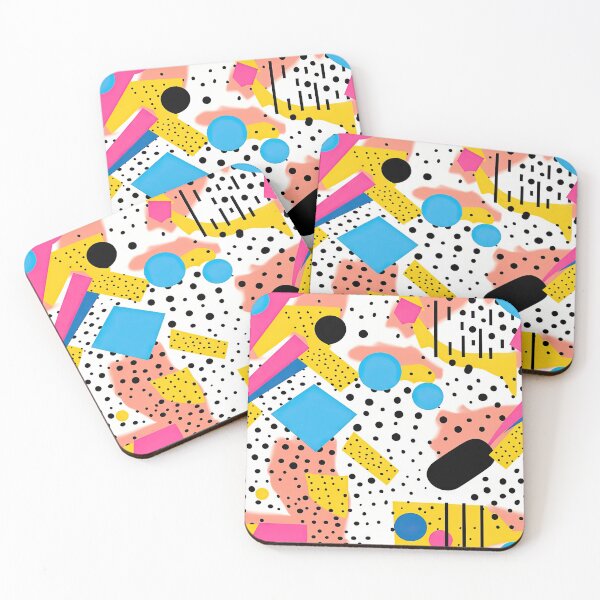 Item preview, Funky 80s and 90s Nostalgia Pop Pattern designed and sold by AeonAcademy.
