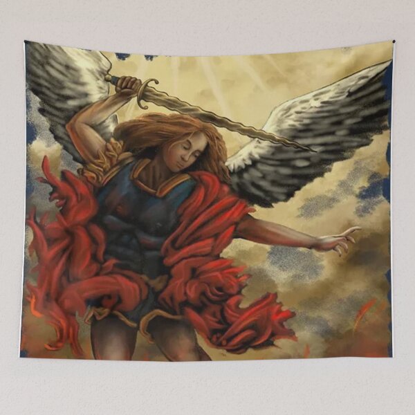 Item preview, Saint Michael ArchAngel Painting designed and sold by racetimothy.