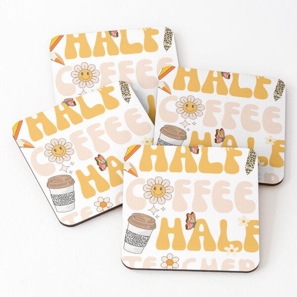 Item preview, Half Teacher Half Coffee Leopard Print Teacher Inspirational  designed and sold by KirkASnyder.