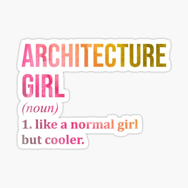 Item preview, Architecture Girl Definition in Watercolor designed and sold by XCIV.