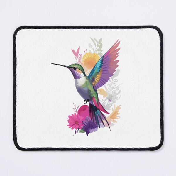 Item preview, "Vibrant Hummingbird: A Fantastic and Colorful Standout Illustration" designed and sold by LoveSecrets.