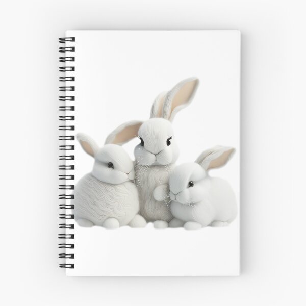 Item preview, Just by looking, you can see the softness and fluffiness of the 3 rabbits. designed and sold by Natcharee.