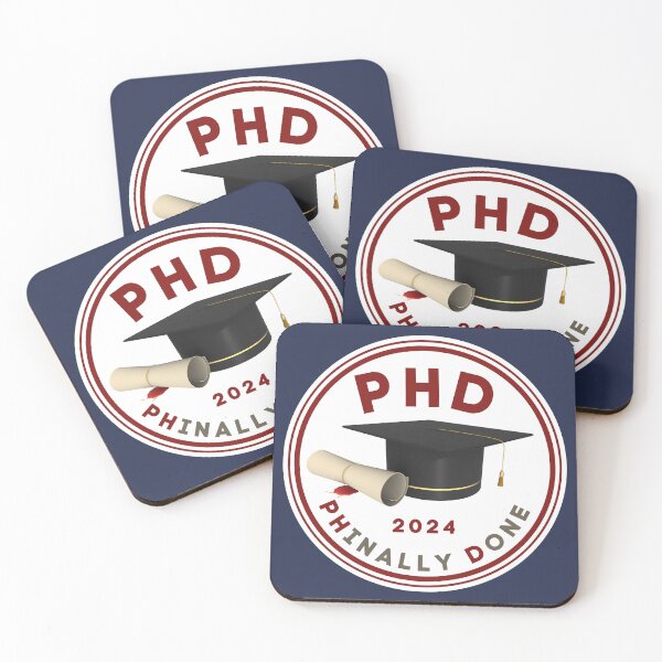 Item preview, Ph.d. graduation badge 2024 for graduation day gift designed and sold by Lady-Frost.