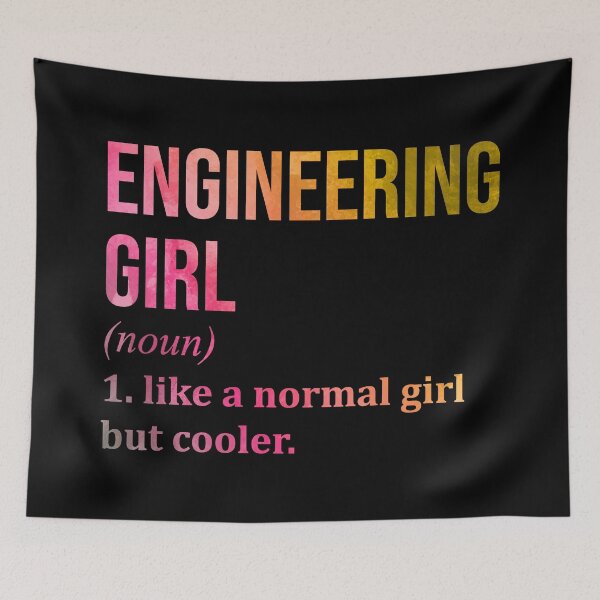 Item preview, Engineering Girl Definition in Watercolor designed and sold by XCIV.