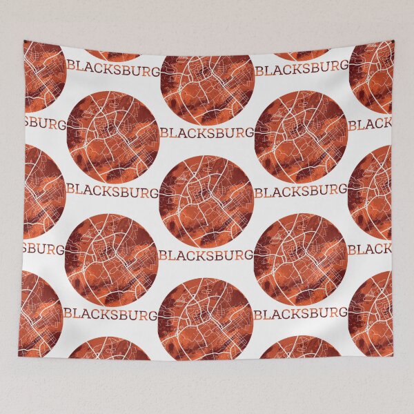 Item preview, Best Boys Girls Blacksburg Map Maroon And Orange Cute Photographic designed and sold by nhanhkhonghetso.