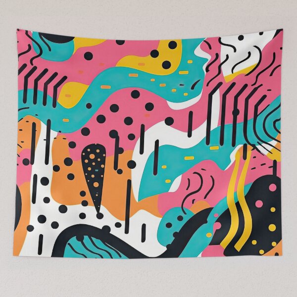 Item preview, Retro 80s and 90s Pop Memphis Pattern designed and sold by AeonAcademy.