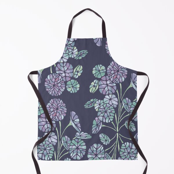 Item preview, Watercolor Stephania Erecta leaves [navy-blue] designed and sold by Aia UENO design.