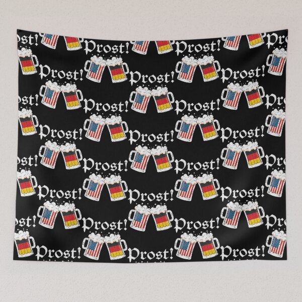 Artikelvorschau, Oktoberfest 2022 American German Flag Beer Prost entworfen und verkauft von LizaBallinger.