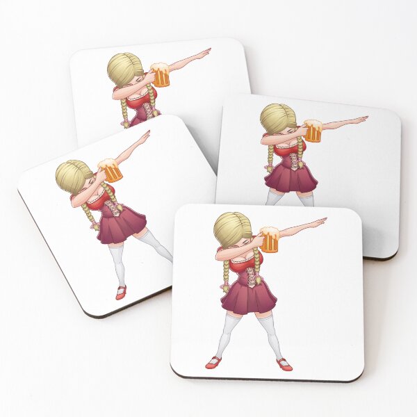 Item preview, Oktoberfest Lederhosen DabbingBarmaid Beer Dab designed and sold by LizaBallinger.