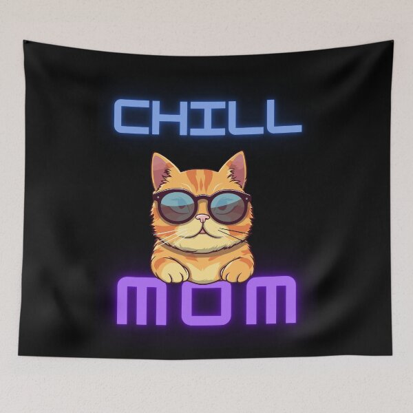 Item preview,  CHILL MOM CAT designed and sold by CuteCatsCoffee.