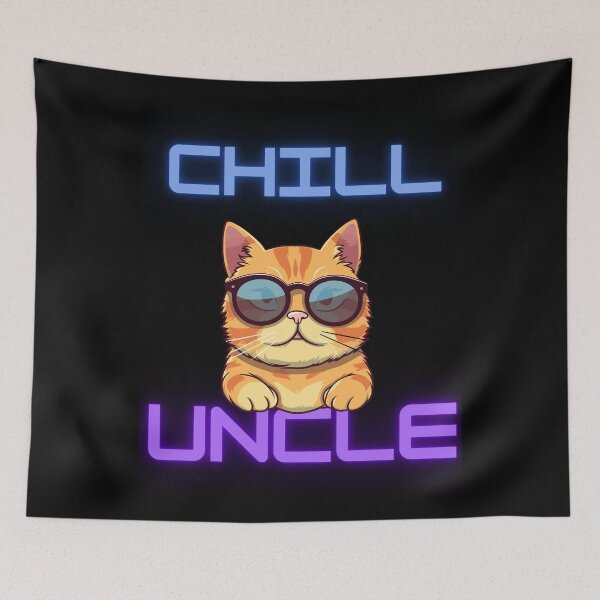Item preview, CHILL UNCLE CAT designed and sold by CuteCatsCoffee.