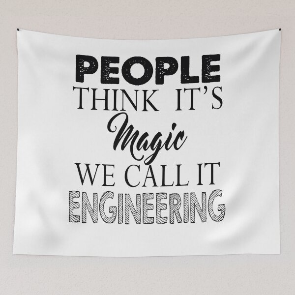 Item preview, People Think It's Magic, We Call It Engineering designed and sold by BarrelLive.