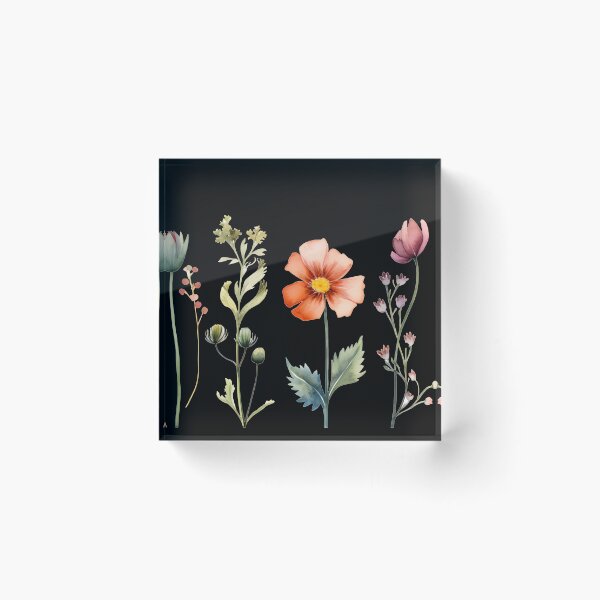 Item preview, Colorful Watercolor Wild Floral Flowers Field designed and sold by EnigmaStitcher.