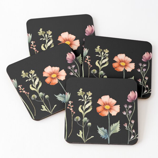Item preview, Colorful Watercolor Wild Floral Flowers Field designed and sold by EnigmaStitcher.