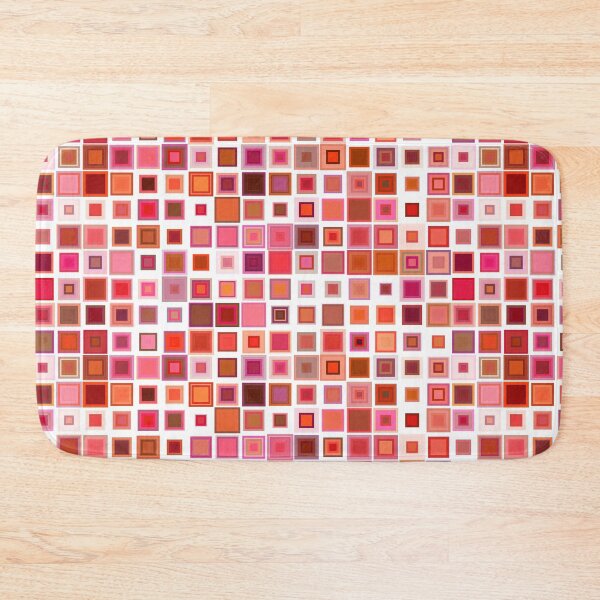 Item preview, Red Colors Square Pattern / RoYuMi designed and sold by royumi.
