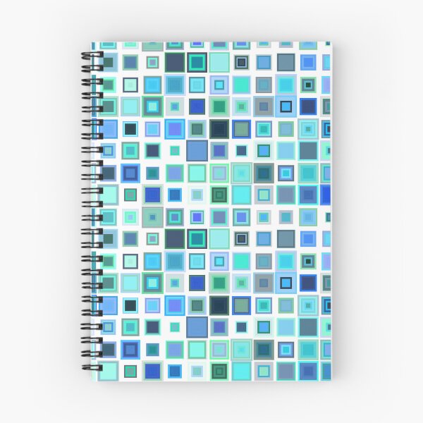 Item preview, Blue Colors Square Pattern / RoYuMi designed and sold by royumi.