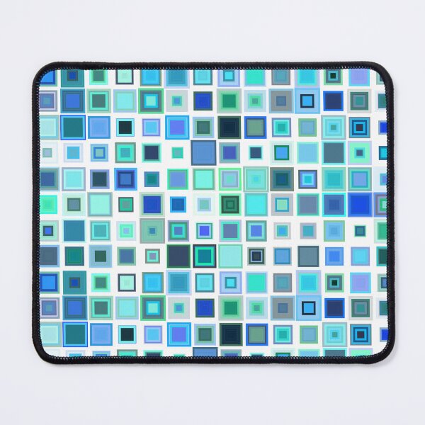 Item preview, Blue Colors Square Pattern / RoYuMi designed and sold by royumi.