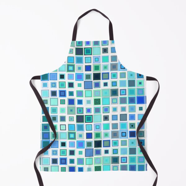Item preview, Blue Colors Square Pattern / RoYuMi designed and sold by royumi.