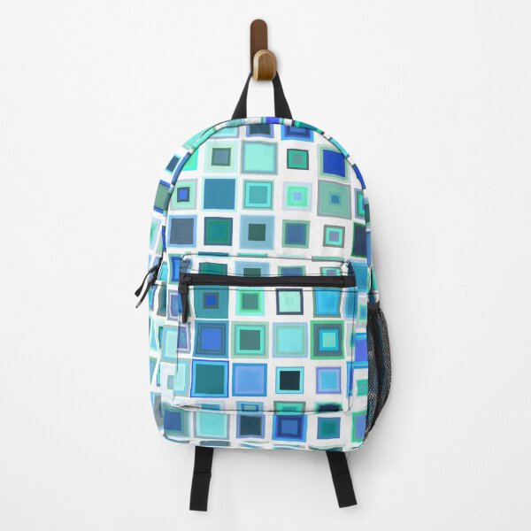 Item preview, Blue Colors Square Pattern / RoYuMi designed and sold by royumi.